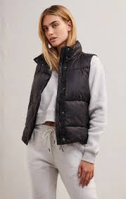 Just Right Women’s Puffer Vest - Black - Z- SUPPLY