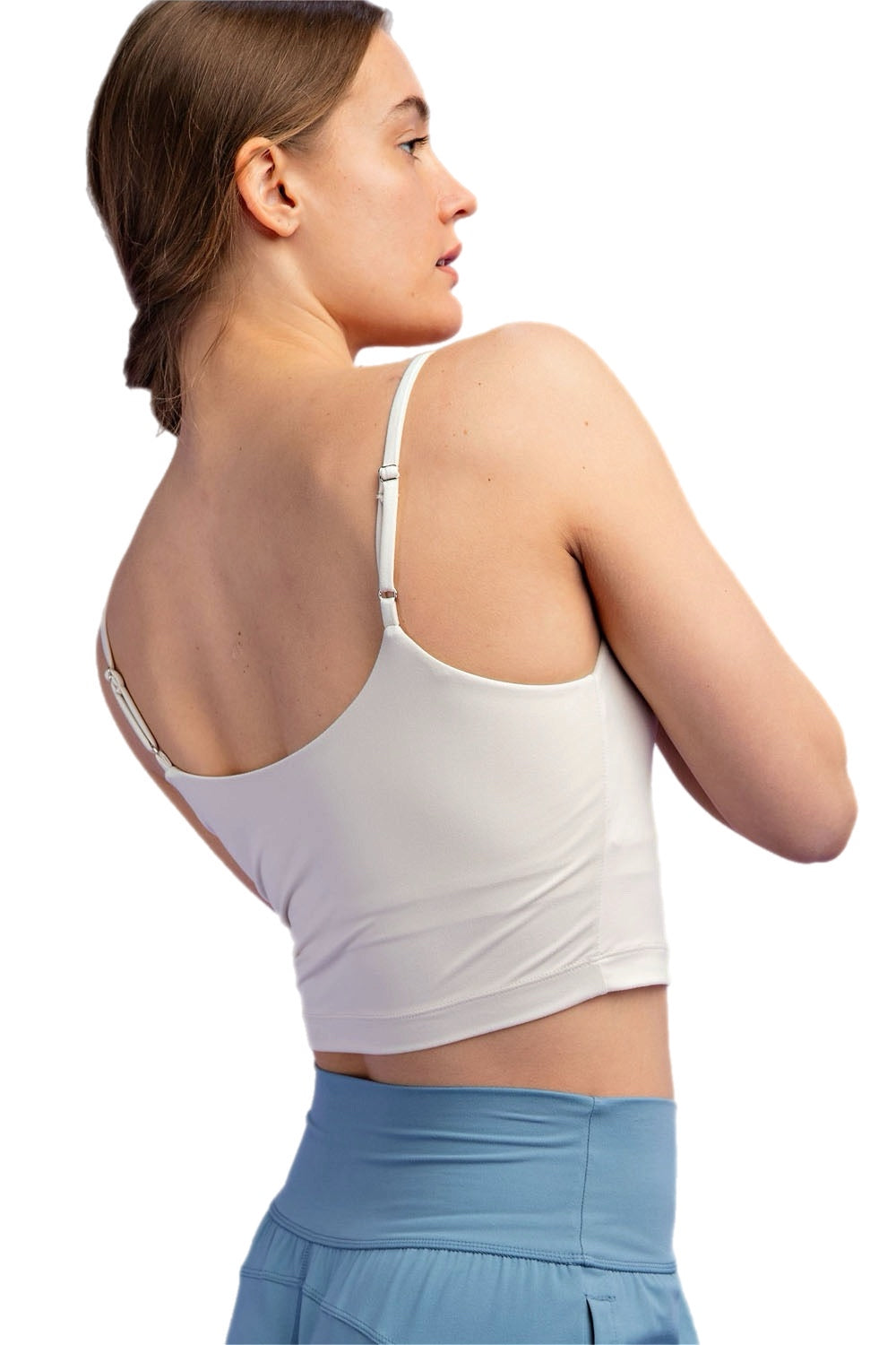 BUTTER SOFT BASIC CROPPED CAMISOLE (BRAMI)