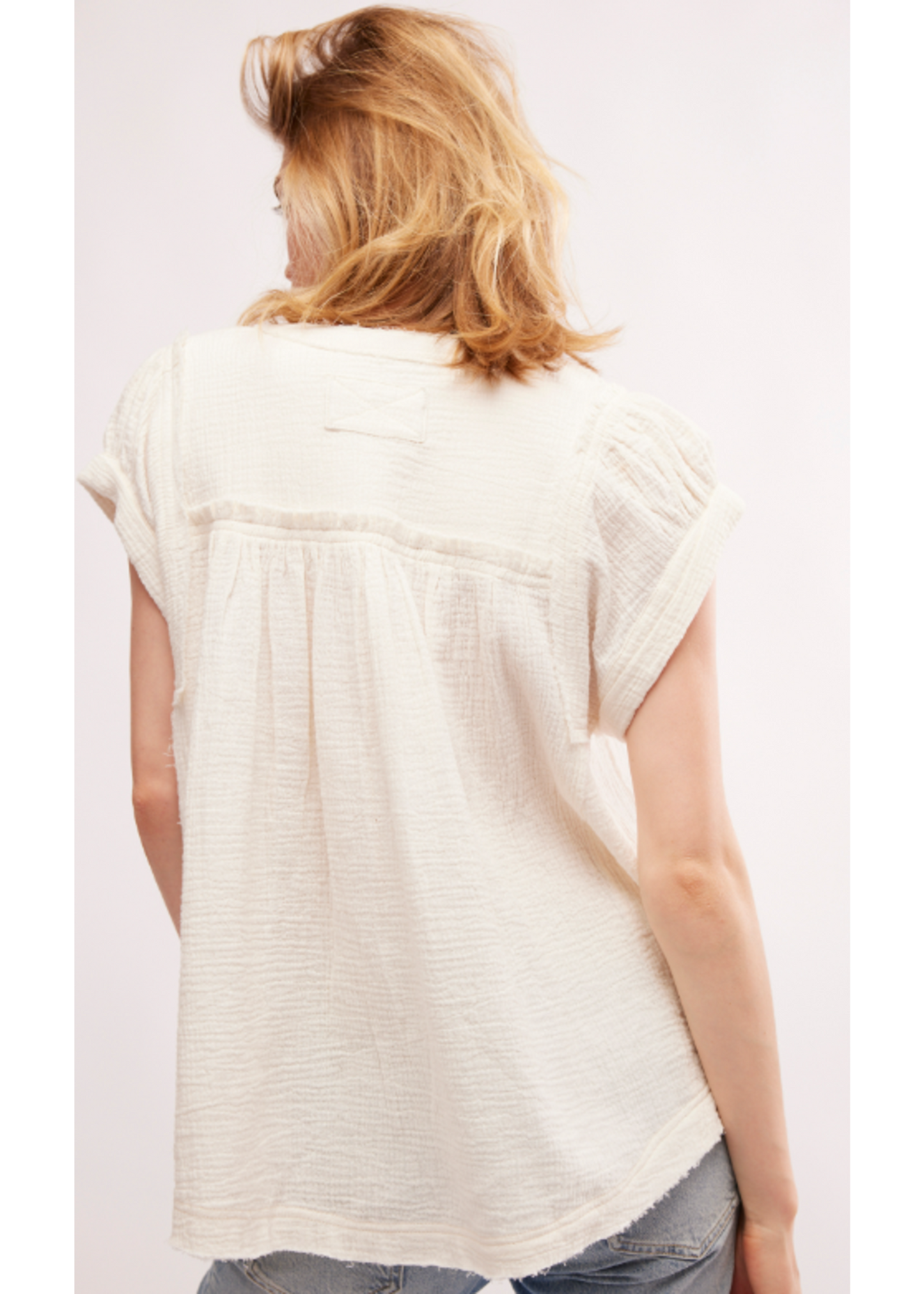 Free People Horizons Double Cloth - Optic White