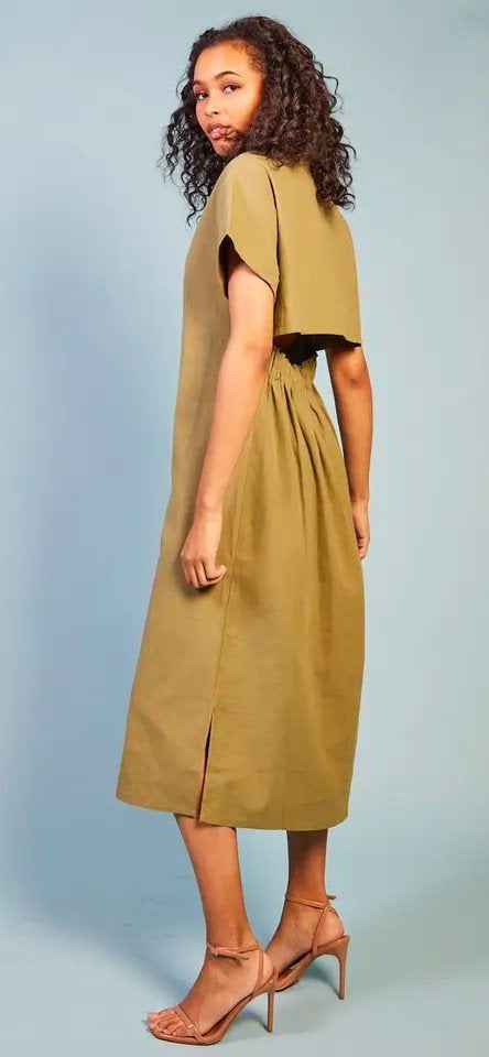 Baloot green cotton dress