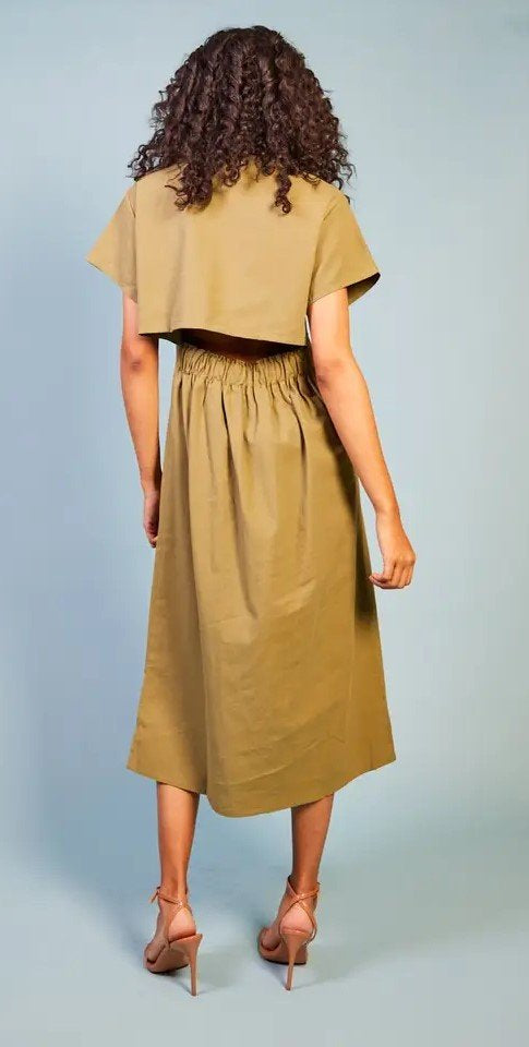Baloot green cotton dress