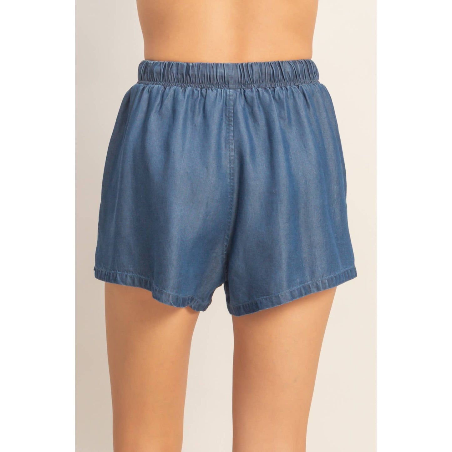 Lyocell Drawstring Shorts