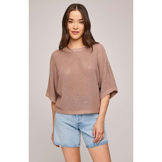 GENTLE FAWN SAMSON OPEN KNIT PULLOVER