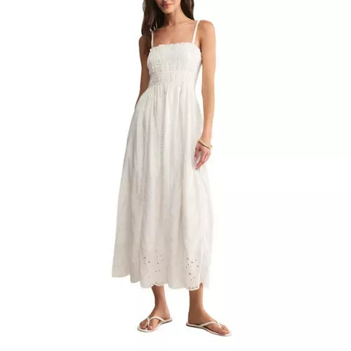 Women's Z Supply Dani Embroidered Square Neck Midi Dress 17571-ZD253395S