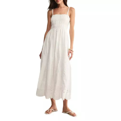Women's Z Supply Dani Embroidered Square Neck Midi Dress 17571-ZD253395S