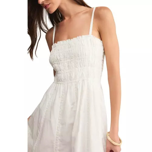 Women's Z Supply Dani Embroidered Square Neck Midi Dress 17571-ZD253395S