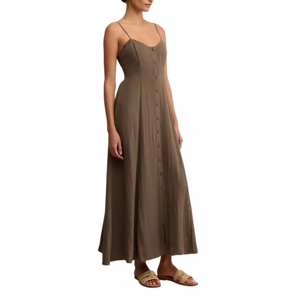 Women's Z Supply Angel Eyes Airy Sweetheart Midi Shift Dress 17571-ZD253393S