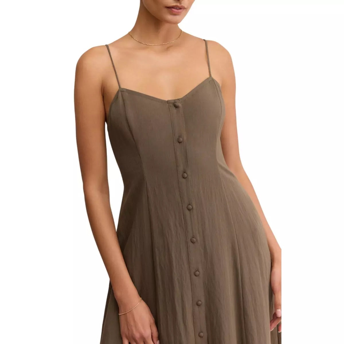 Women's Z Supply Angel Eyes Airy Sweetheart Midi Shift Dress 17571-ZD253393S
